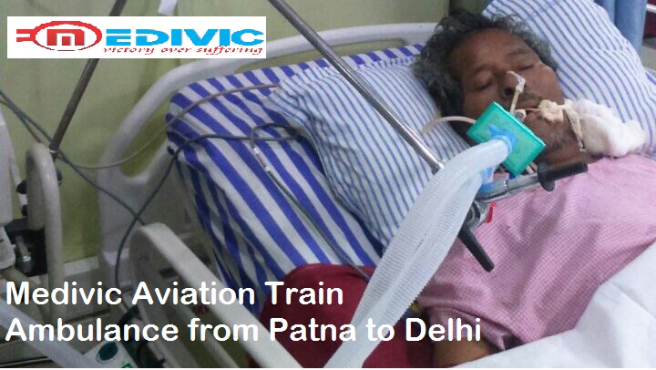 TrainAmbulance Services in Patna and Delhi